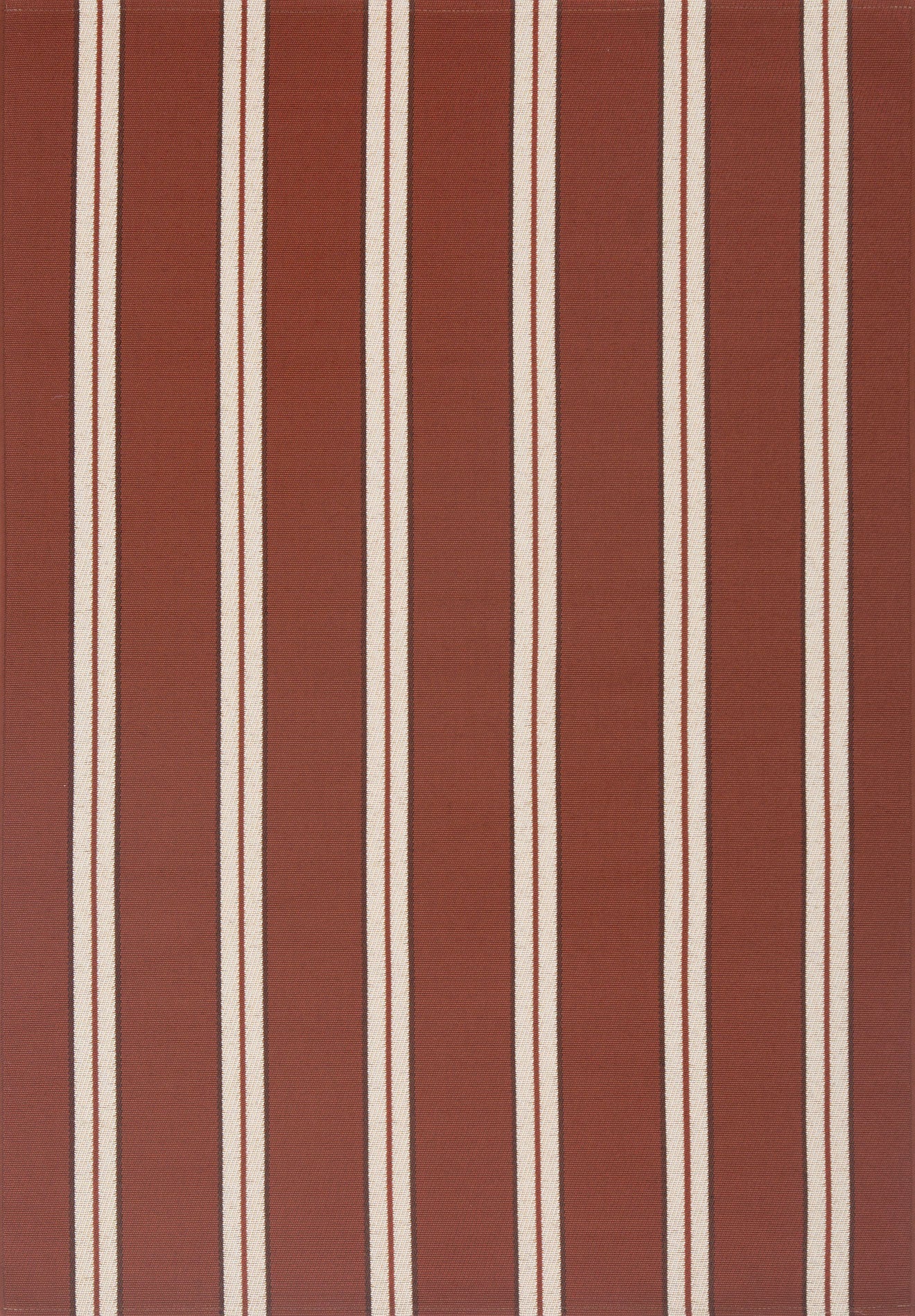 LIDO - Tapis d'extérieur élégant marron à motif rayé - LID709MAR LIDO