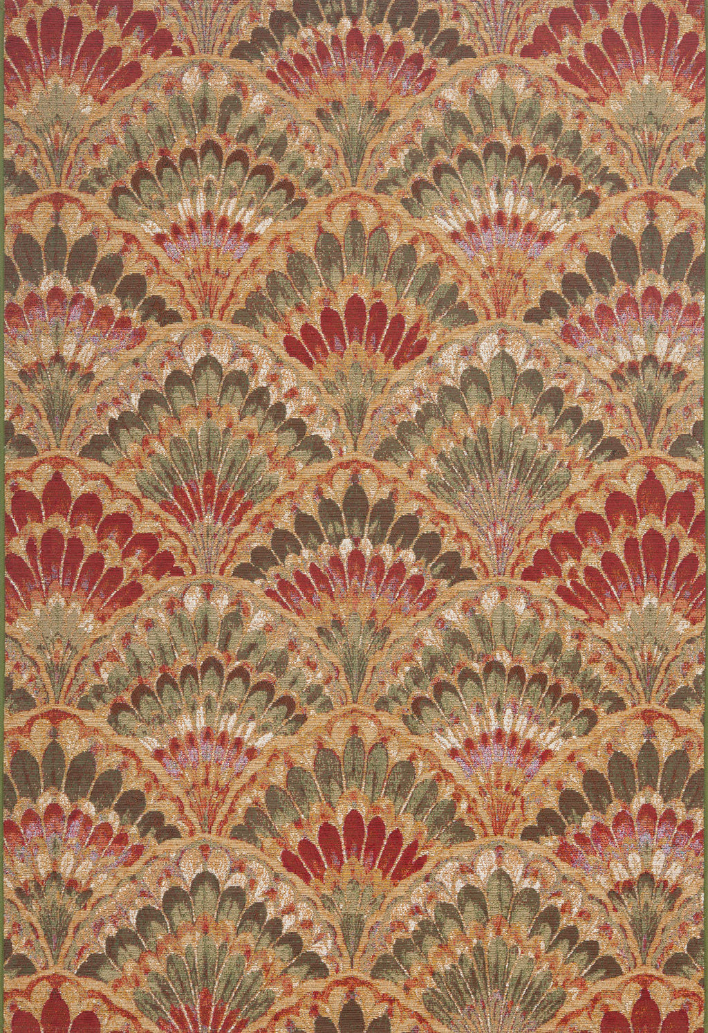 LIDO - Tapis d'extérieur élégant à motif éventail multicolore - LID710MUL LIDO