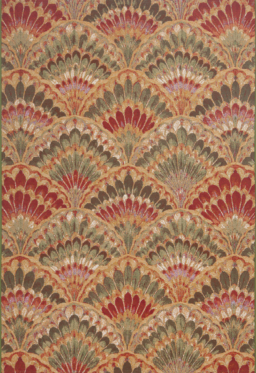 LIDO - Tapis d'extérieur élégant à motif éventail multicolore - LID710MUL LIDO