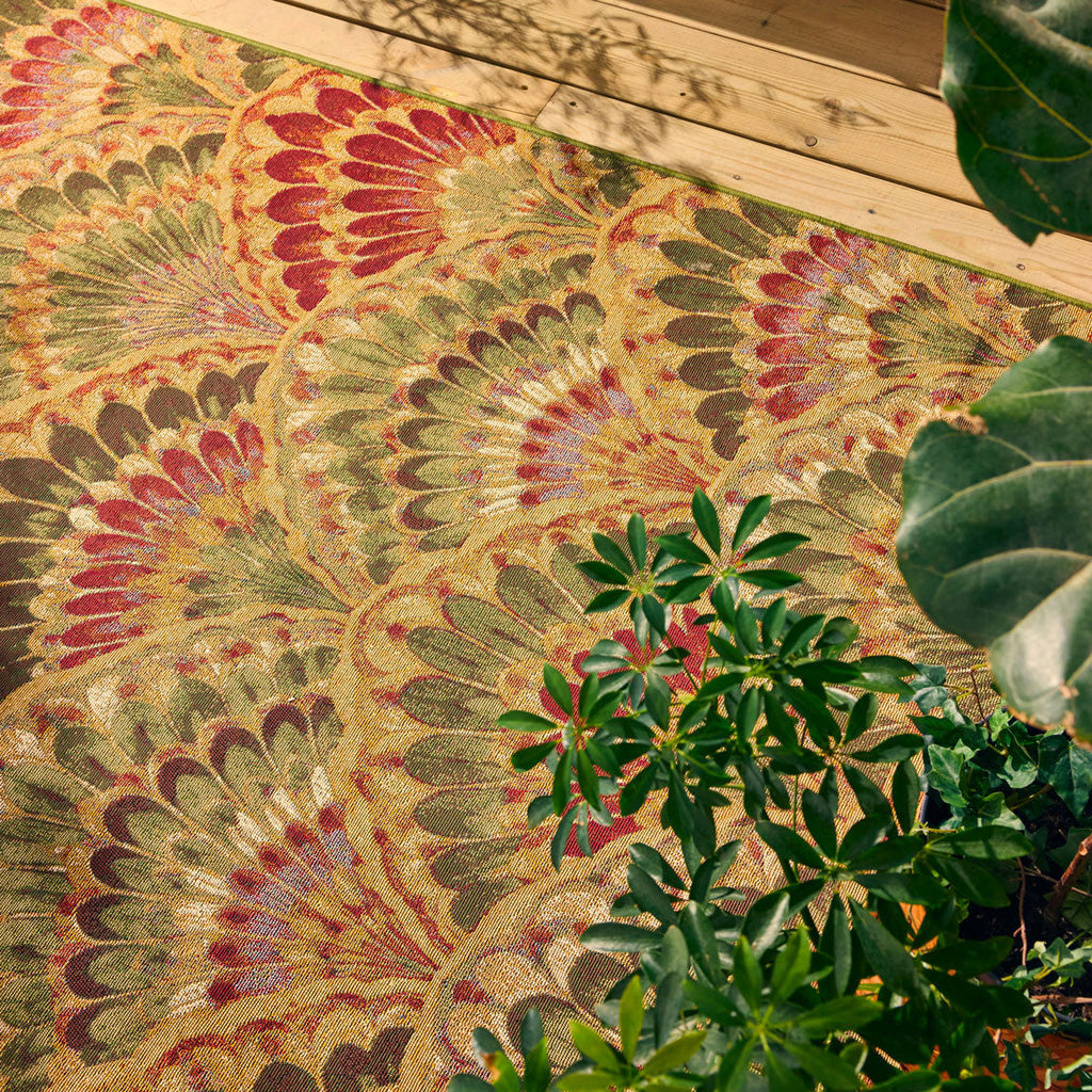 LIDO - Tapis d'extérieur élégant à motif éventail multicolore - LID710MUL LIDO