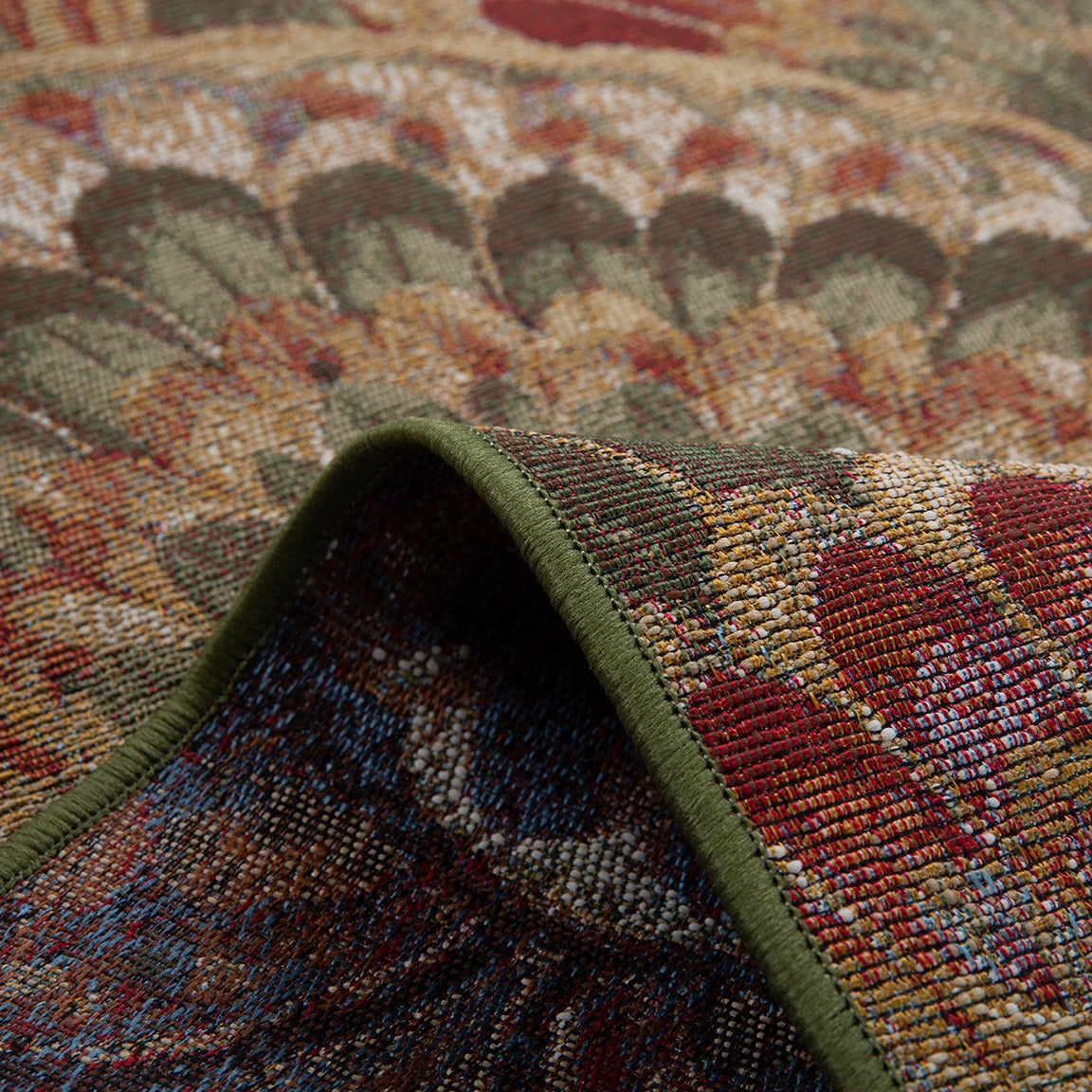 LIDO - Tapis d'extérieur élégant à motif éventail multicolore - LID710MUL LIDO