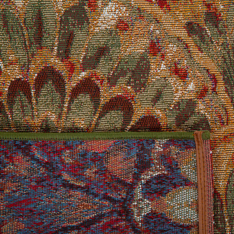 LIDO - Tapis d'extérieur élégant à motif éventail multicolore - LID710MUL LIDO