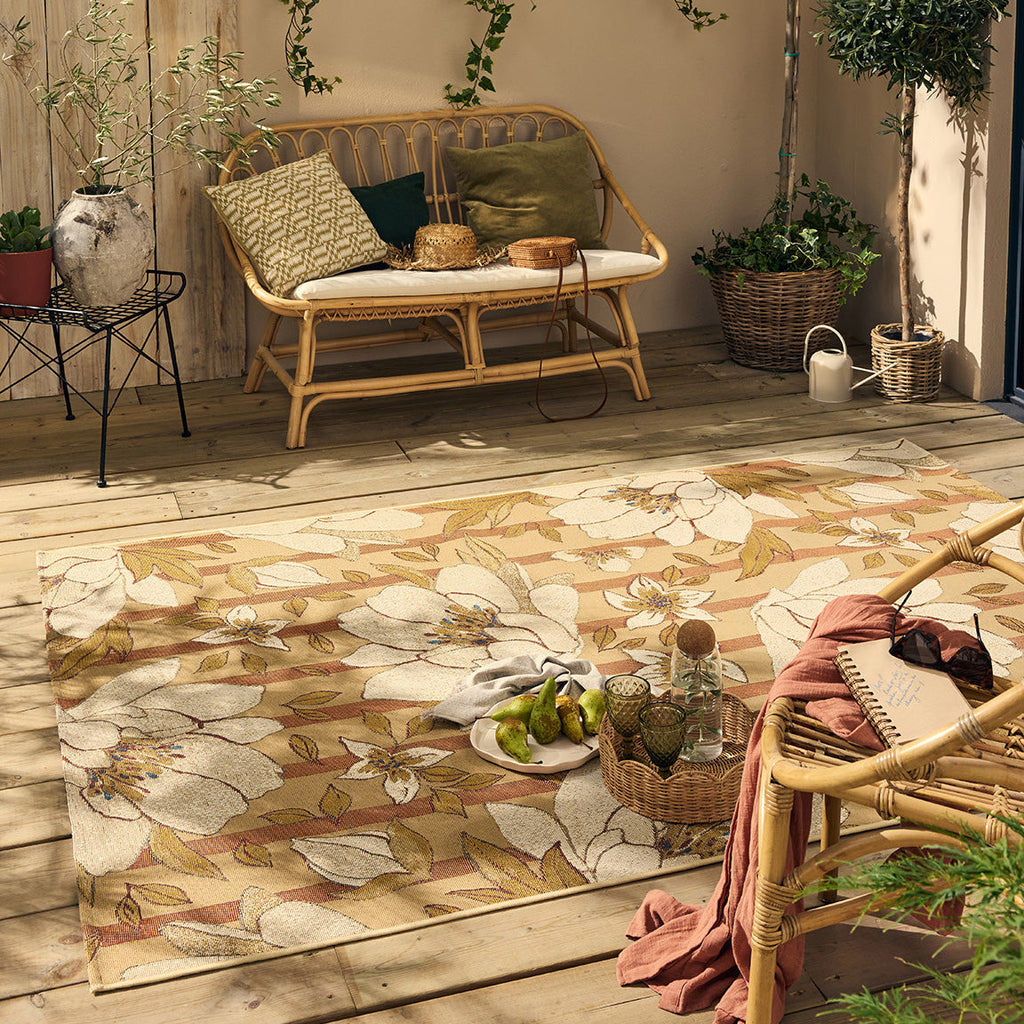 LIDO - Tapis d'extérieur élégant à motif floral - LID711MUL LIDO