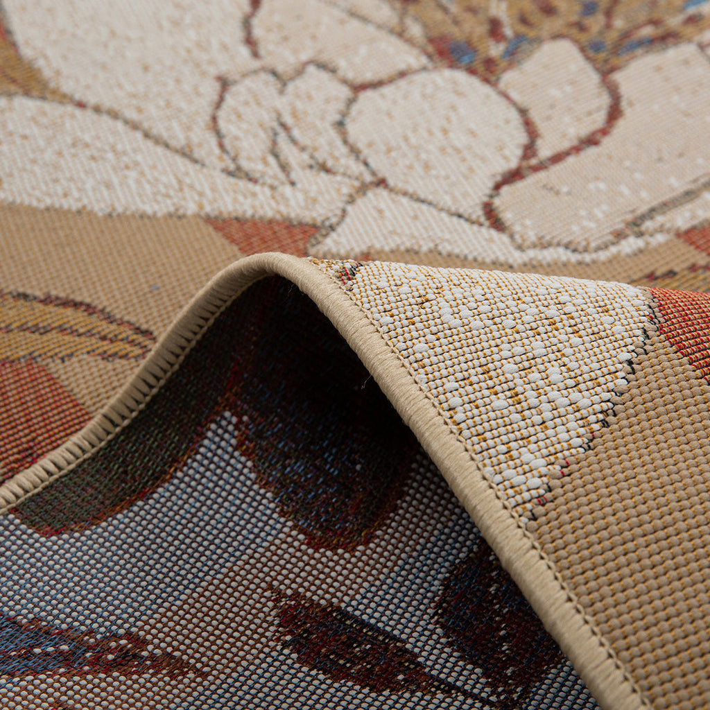 LIDO - Tapis d'extérieur élégant à motif floral - LID711MUL LIDO