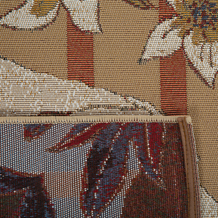 LIDO - Tapis d'extérieur élégant à motif floral - LID711MUL LIDO