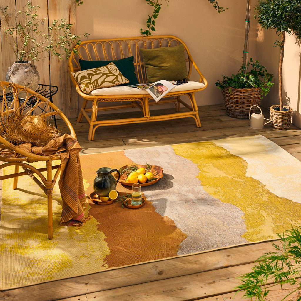 LIDO - Tapis d'extérieur élégant à motif inspiré de l'aquarelle - LID712MUL LIDO