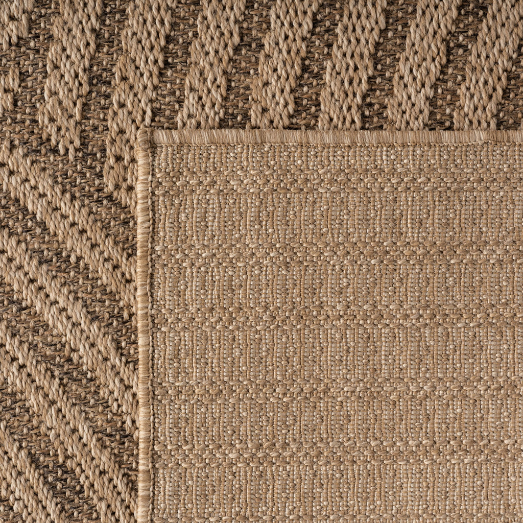 LINORA – Tapis intérieur/extérieur beige, motif géométrique aspect jute - LIN1401BEI LINORA