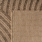 LINORA – Tapis intérieur/extérieur beige, motif géométrique aspect jute - LIN1401BEI LINORA