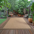 LINORA – Tapis intérieur/extérieur beige, aspect jute - LIN1402BEI LINORA
