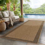 LINORA – Tapis intérieur/extérieur beige, aspect jute - LIN1402BEI LINORA