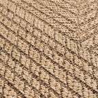 LINORA – Tapis intérieur/extérieur beige, motif graphique aspect jute - LIN1404BEI LINORA