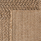 LINORA – Tapis intérieur/extérieur beige, motif damier aspect jute - LIN1405BEI LINORA