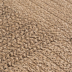 LINORA – Tapis intérieur/extérieur beige, motif damier aspect jute - LIN1405BEI LINORA