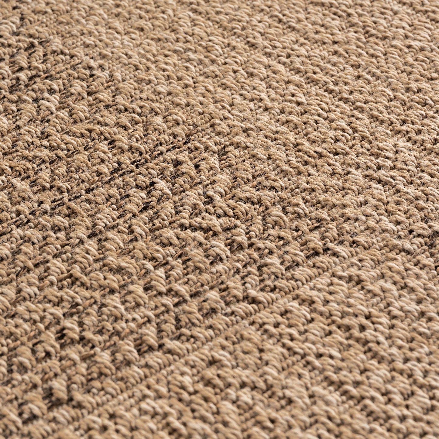 LINORA – Tapis intérieur/extérieur beige, motif damier aspect jute - LIN1405BEI LINORA