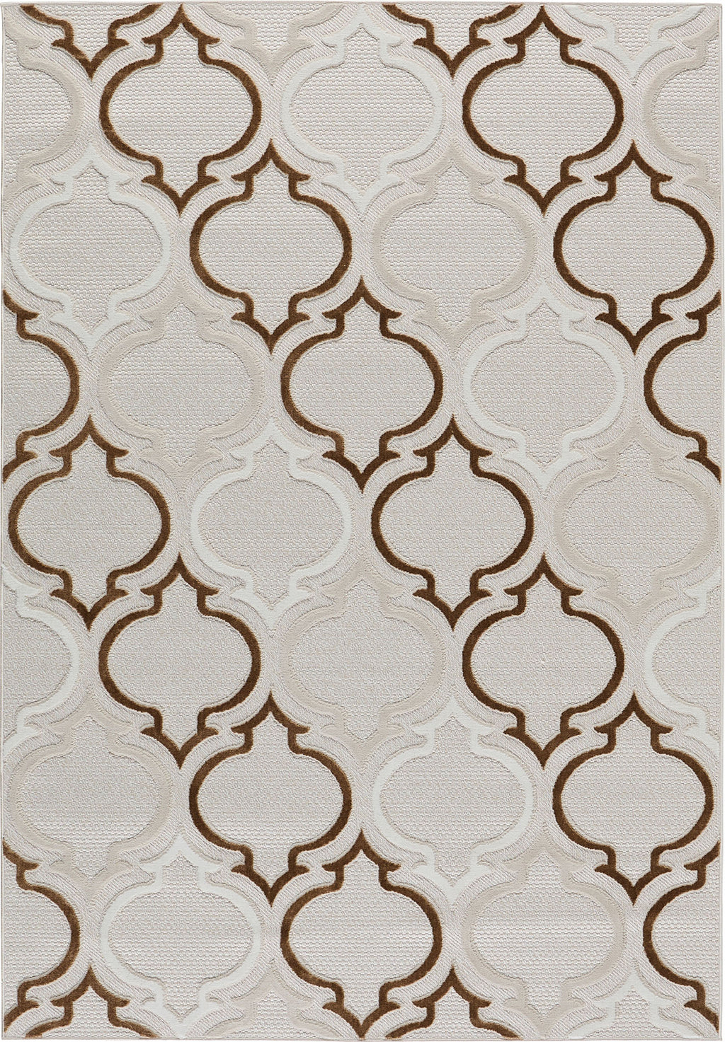 Tapis intérieur extérieur motif pique beige : LOO329BEI LOOPIN