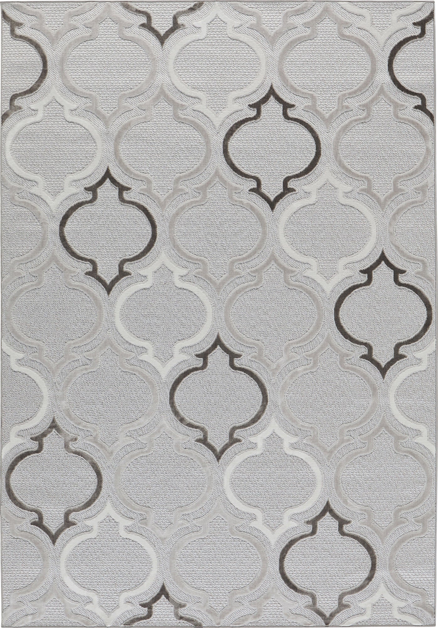 Tapis intérieur extérieur motif pique gris : LOO329GRI LOOPIN