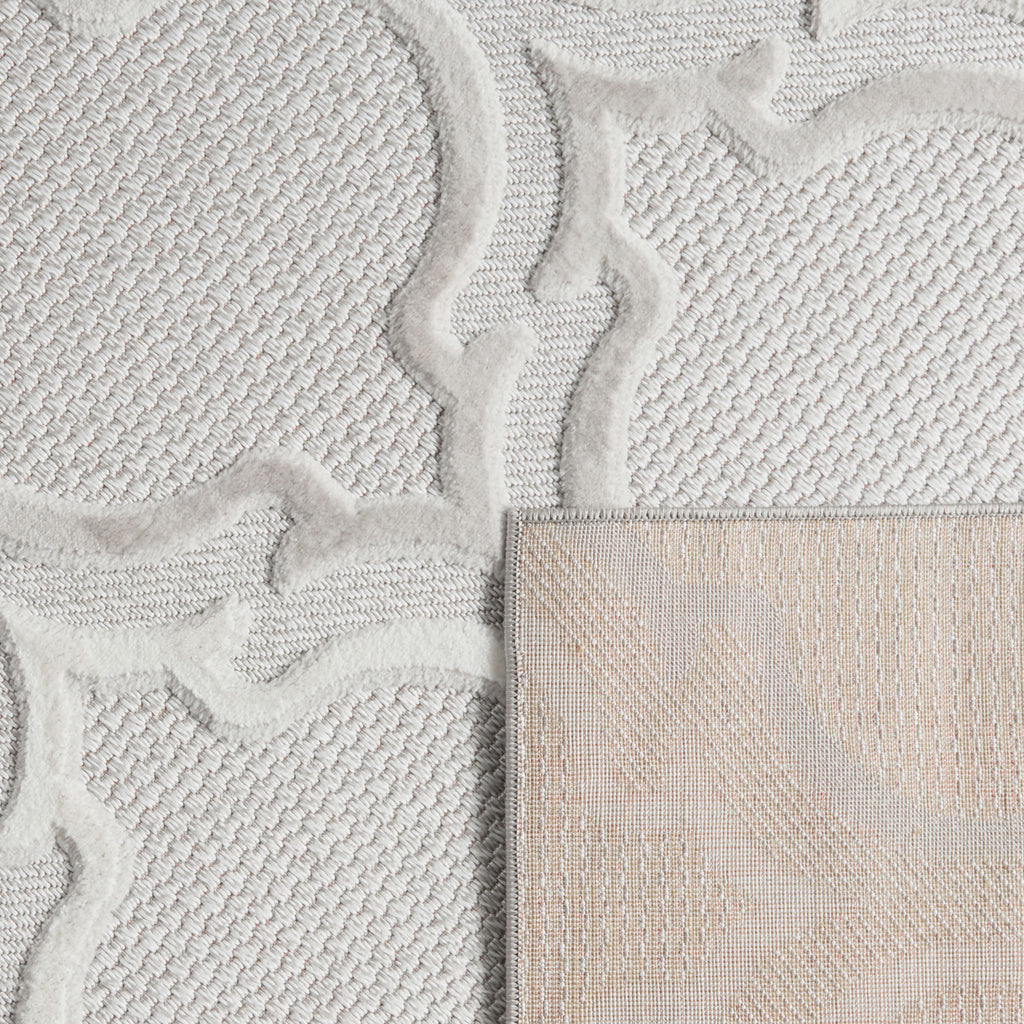 Tapis intérieur extérieur motif pique gris : LOO329GRI LOOPIN
