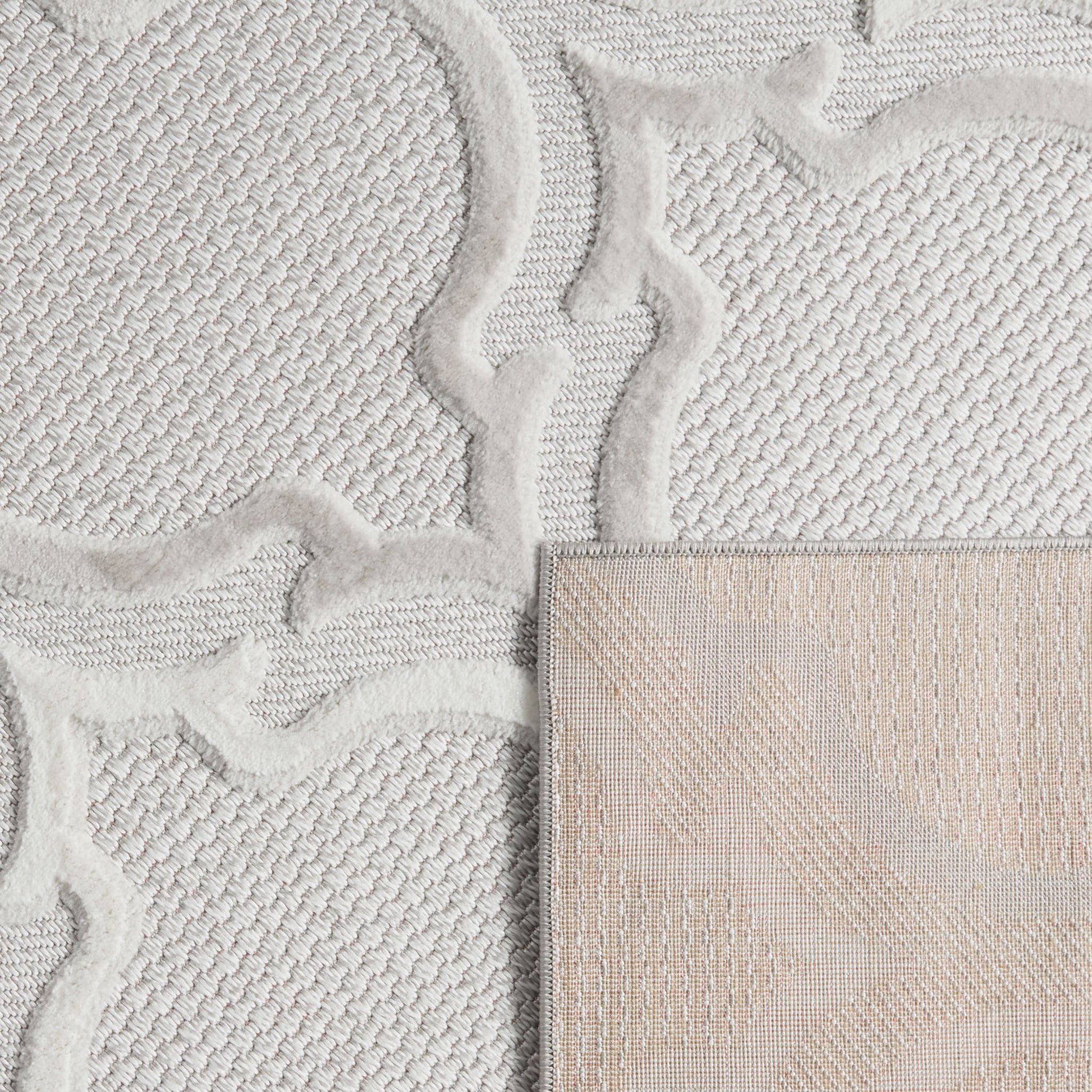 Tapis intérieur extérieur motif pique gris : LOO329GRI LOOPIN