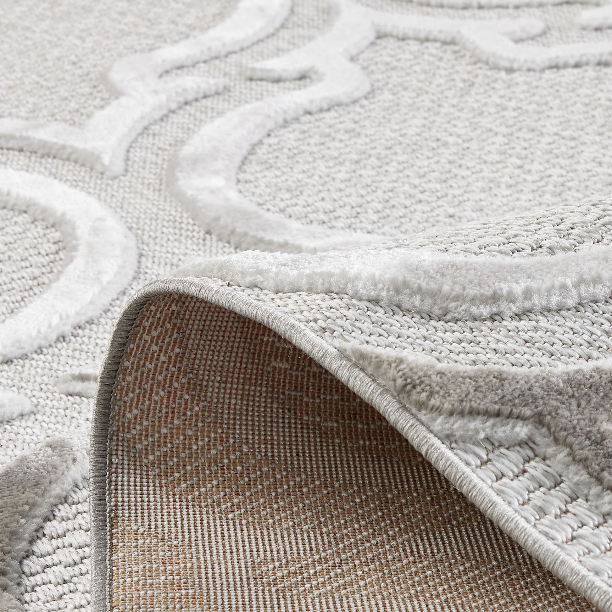 Tapis intérieur extérieur motif pique gris : LOO329GRI LOOPIN