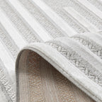 Tapis intérieur extérieur motif rectangle gris : LOO334GRI LOOPIN
