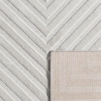 Tapis intérieur extérieur motif abstrait gris : LOO338GRI LOOPIN