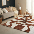 MEMPHIS - Tapis géométrique marron - MEM562MAR MEMPHIS