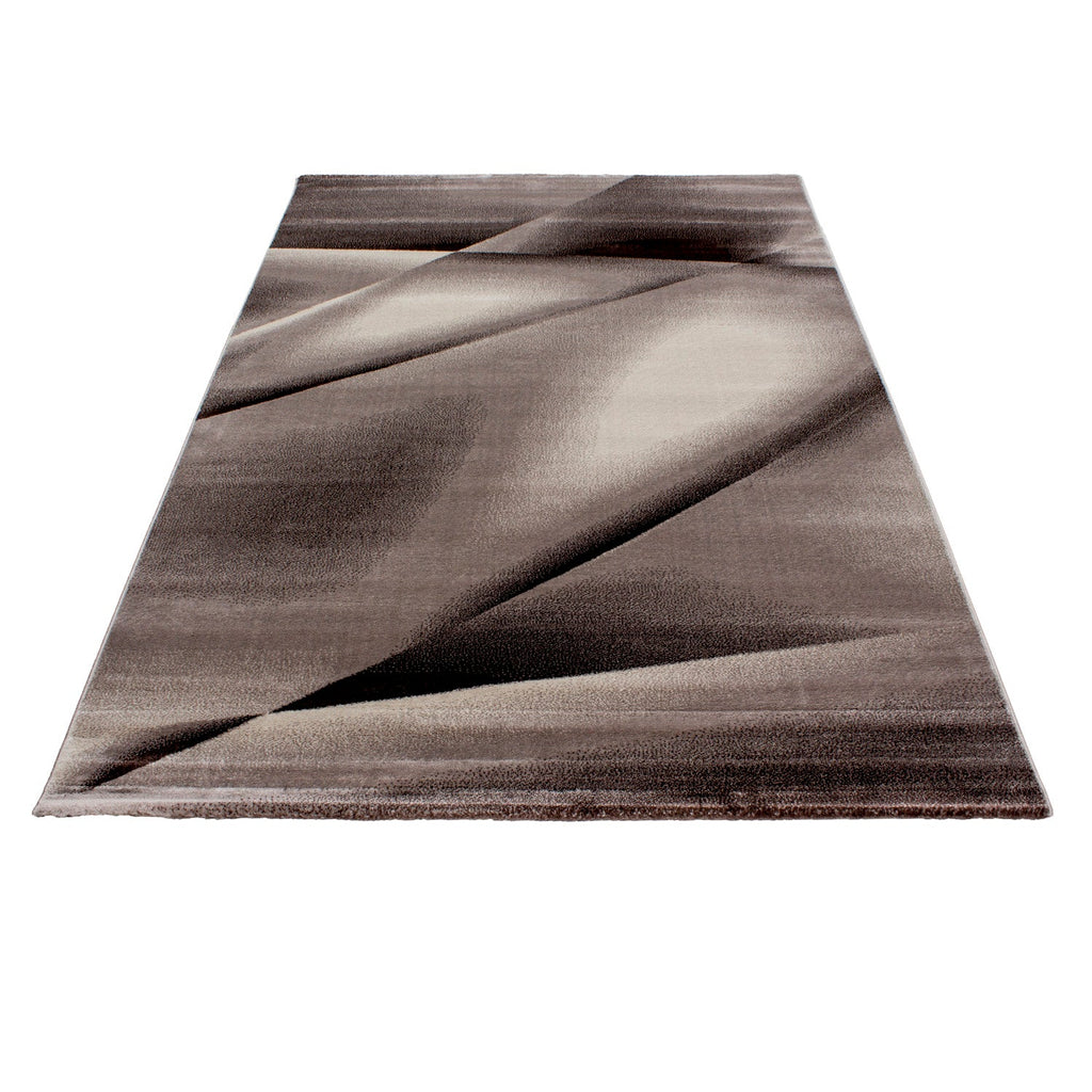 MIAMI - Tapis de salon à motif graphique marron - MIA6590MAR MIAMI