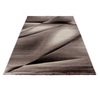 MIAMI - Tapis de salon à motif graphique marron - MIA6590MAR MIAMI