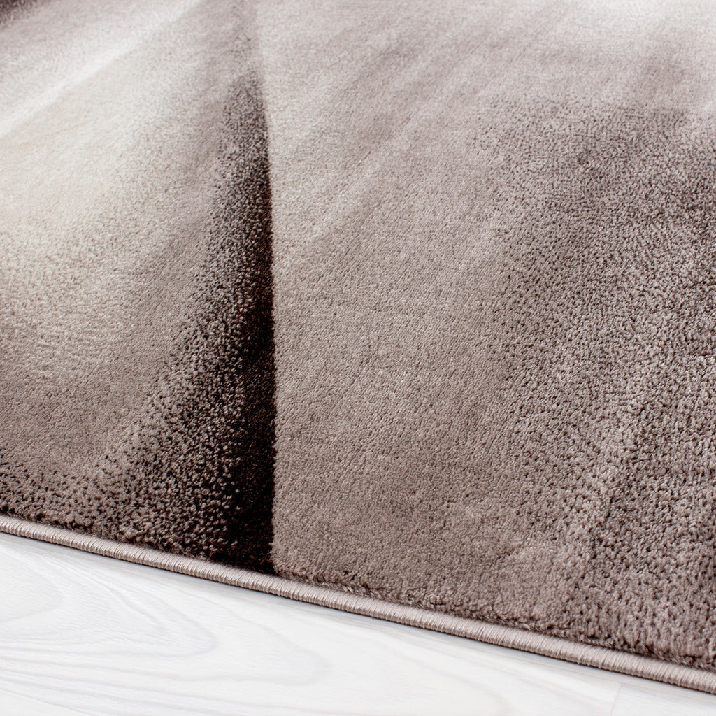 MIAMI - Tapis de salon à motif graphique marron - MIA6590MAR MIAMI