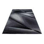 MIAMI - Tapis de salon à motif graphique noir - MIA6590NOI MIAMI