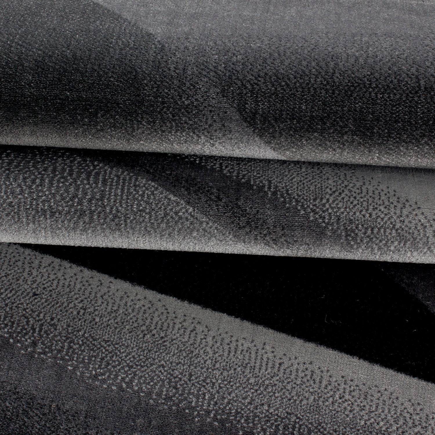 MIAMI - Tapis de salon à motif graphique noir - MIA6590NOI MIAMI