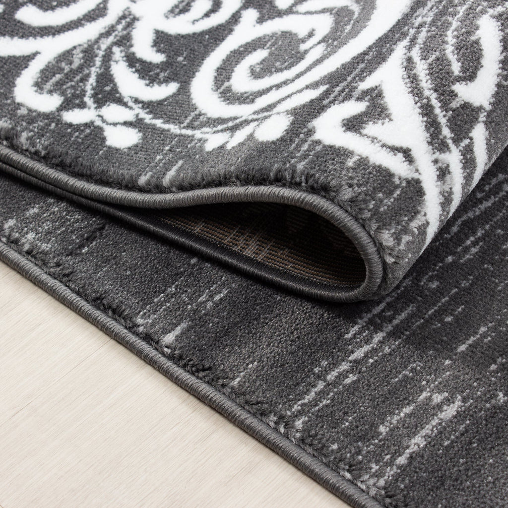 MIAMI - Tapis de salon à motif rétro gris - MIA6620GRI MIAMI