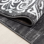 MIAMI - Tapis de salon à motif rétro gris - MIA6620GRI MIAMI