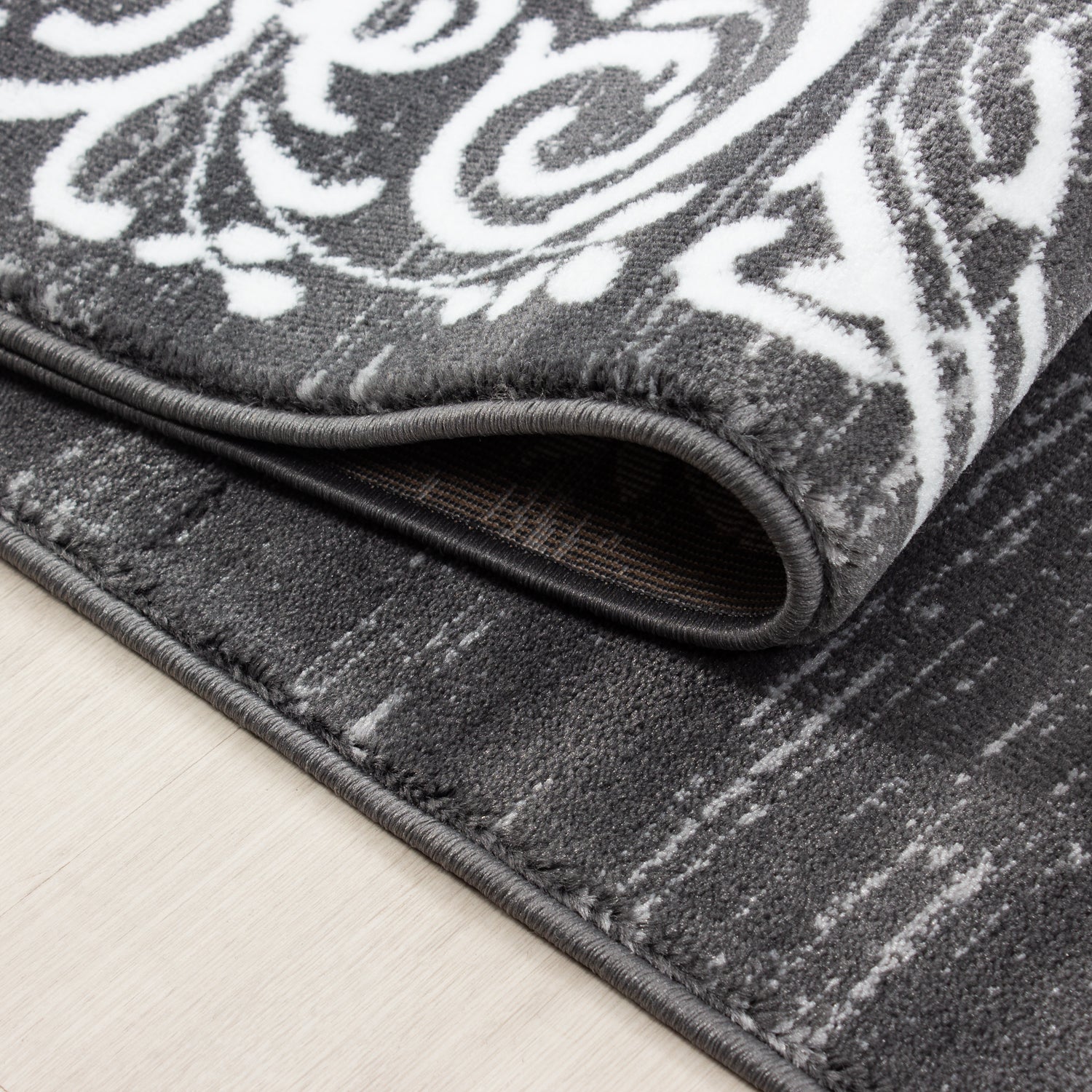 MIAMI - Tapis de salon à motif rétro gris - MIA6620GRI MIAMI