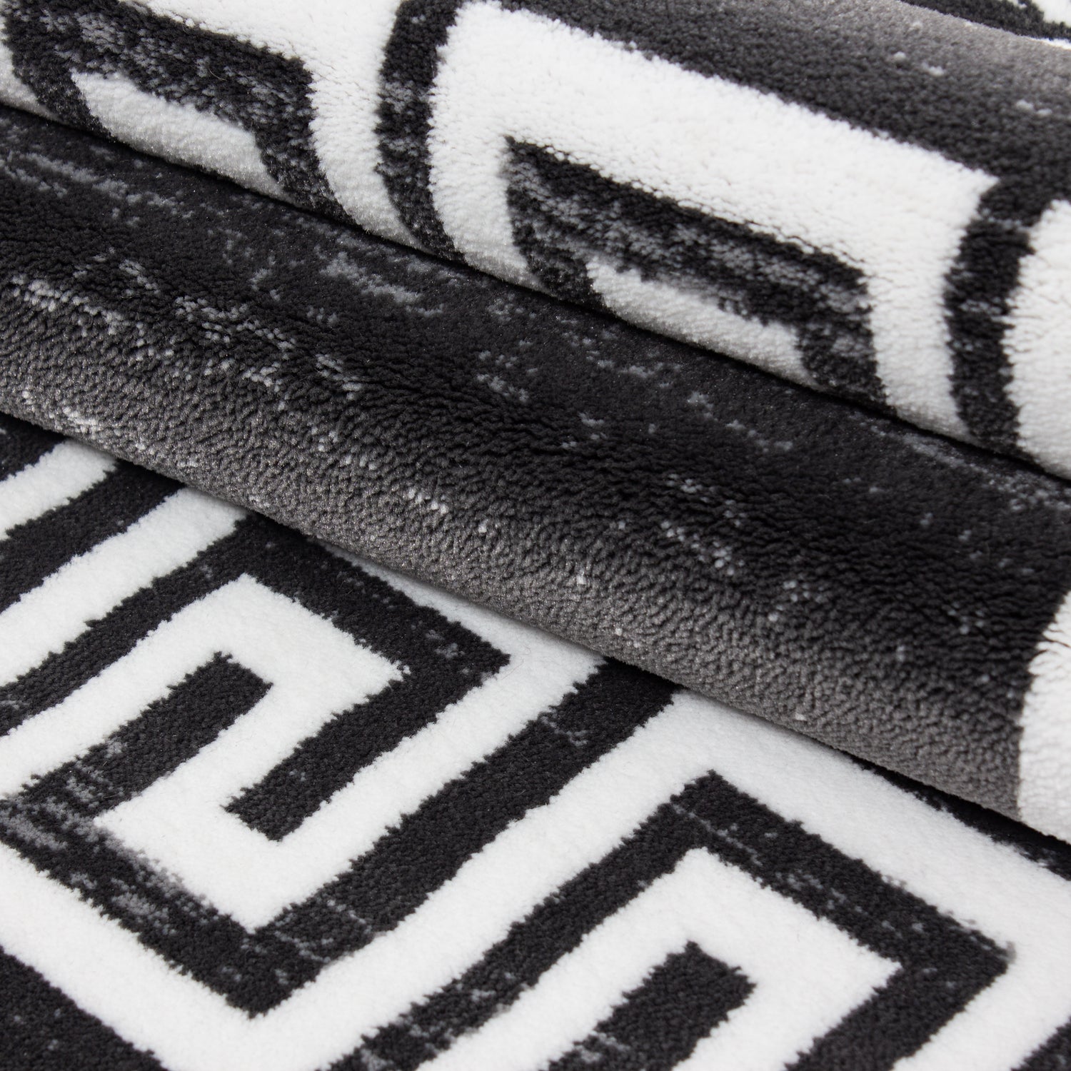 MIAMI - Tapis de salon à motif rétro gris - MIA6620GRI MIAMI