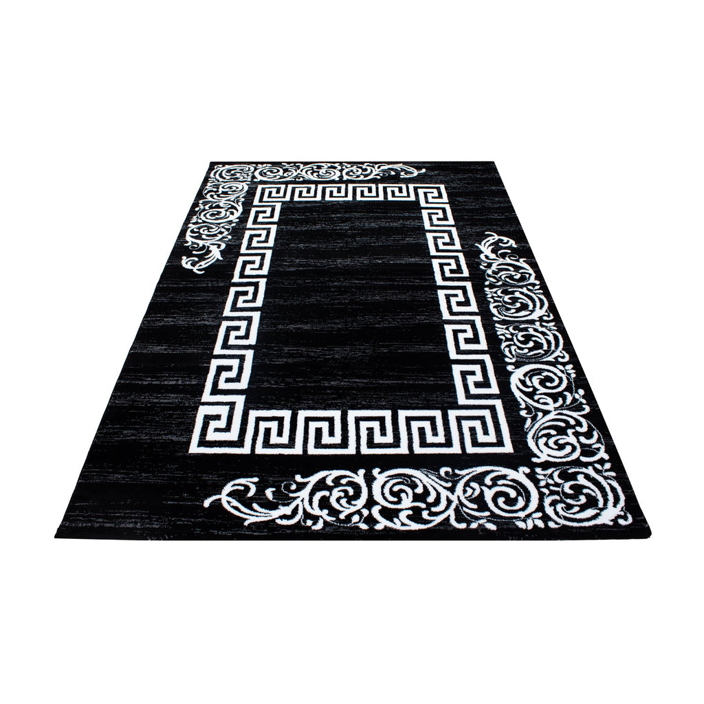 MIAMI - Tapis de salon à motif rétro noir - MIA6620NOI MIAMI