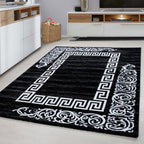 MIAMI - Tapis de salon à motif rétro noir - MIA6620NOI MIAMI