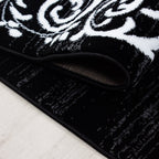 MIAMI - Tapis de salon à motif rétro noir - MIA6620NOI MIAMI