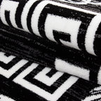 MIAMI - Tapis de salon à motif rétro noir - MIA6620NOI MIAMI