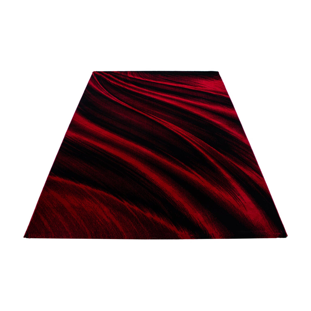 MIAMI - Tapis de salon à motif vague rouge - MIA6630ROU MIAMI
