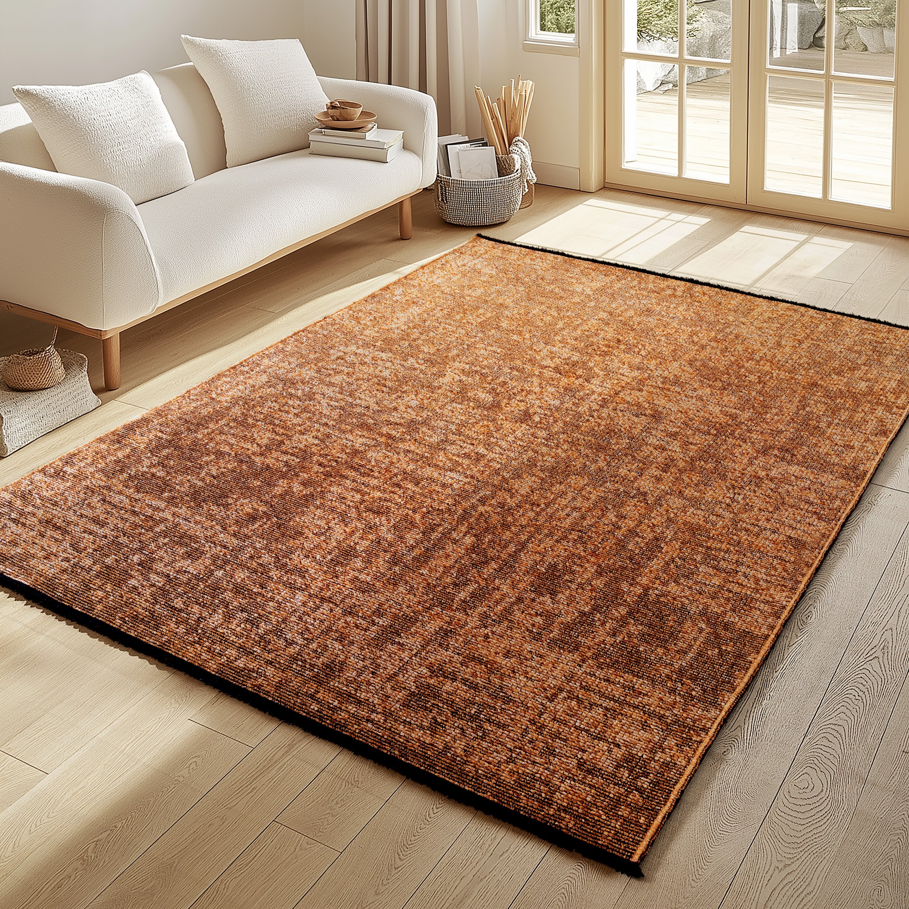 MIRA : Tapis de Salon Brun Chic – Confort et Style Contemporain - MIR1900BRU MIRA
