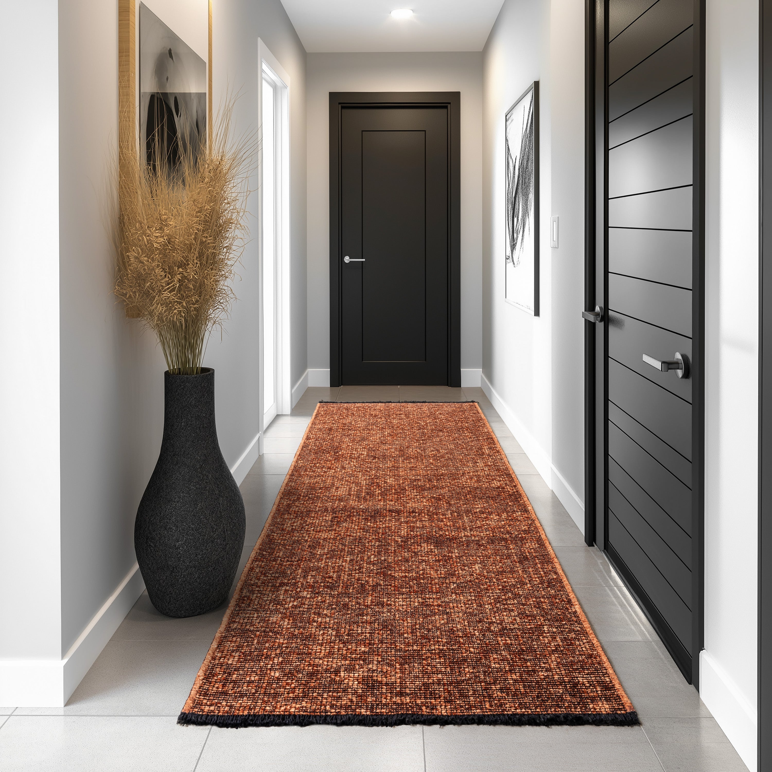 MIRA : Tapis de Salon Brun Chic – Confort et Style Contemporain - MIR1900BRU MIRA