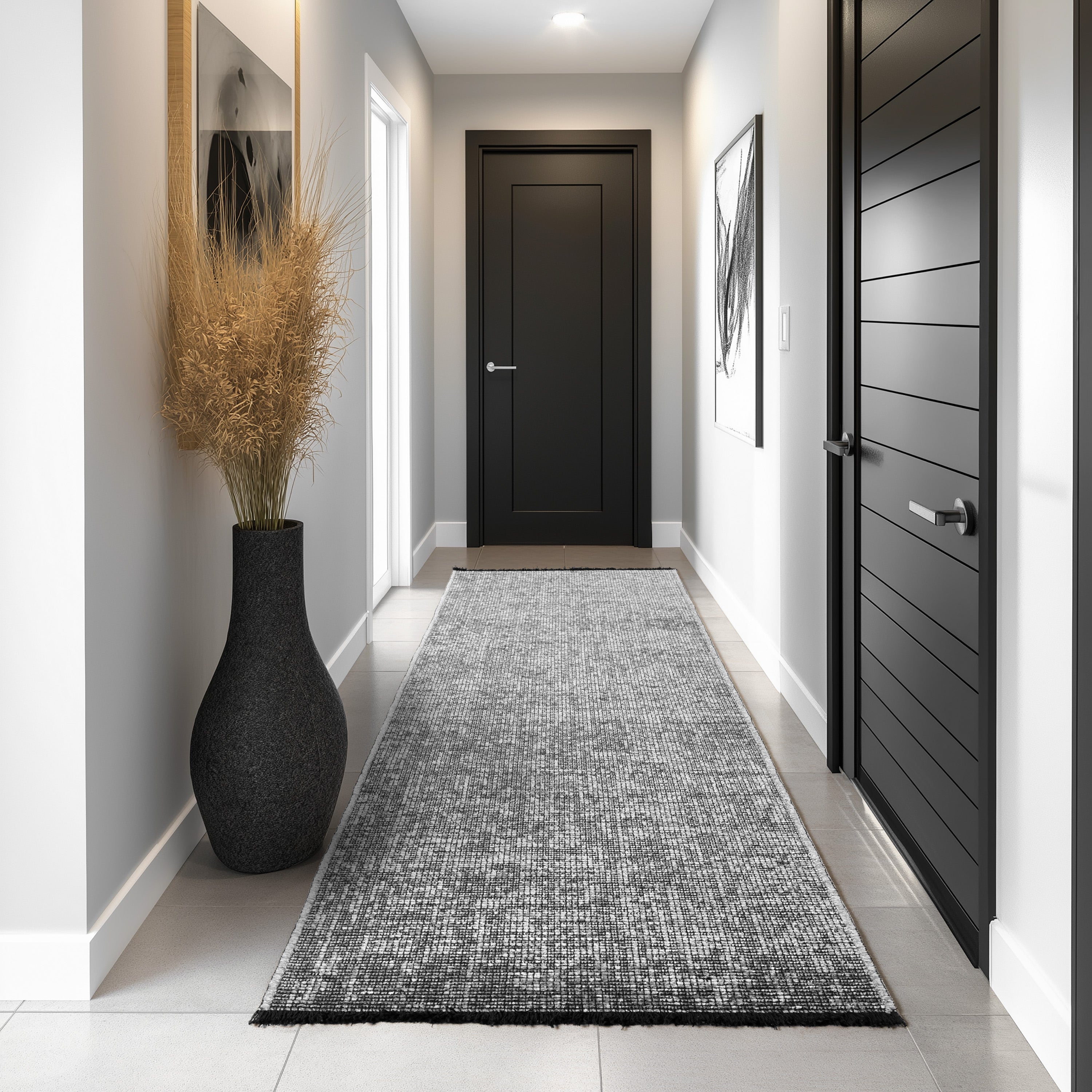 MIRA : Tapis de Salon Gris Chic – Confort et Style Contemporain - MIR1900GRI MIRA