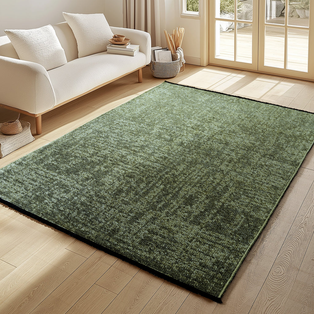 MIRA : Tapis de Salon Vert Chic – Confort et Style Contemporain - MIR1900VER MIRA