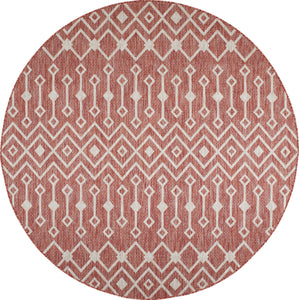 Tapis - extérieur ROND - rouge : MOA631ROU - Nazar rugs