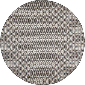 ​Tapis d'extérieur - noir et blanc ROND : MOA633NOI - Nazar rugs 