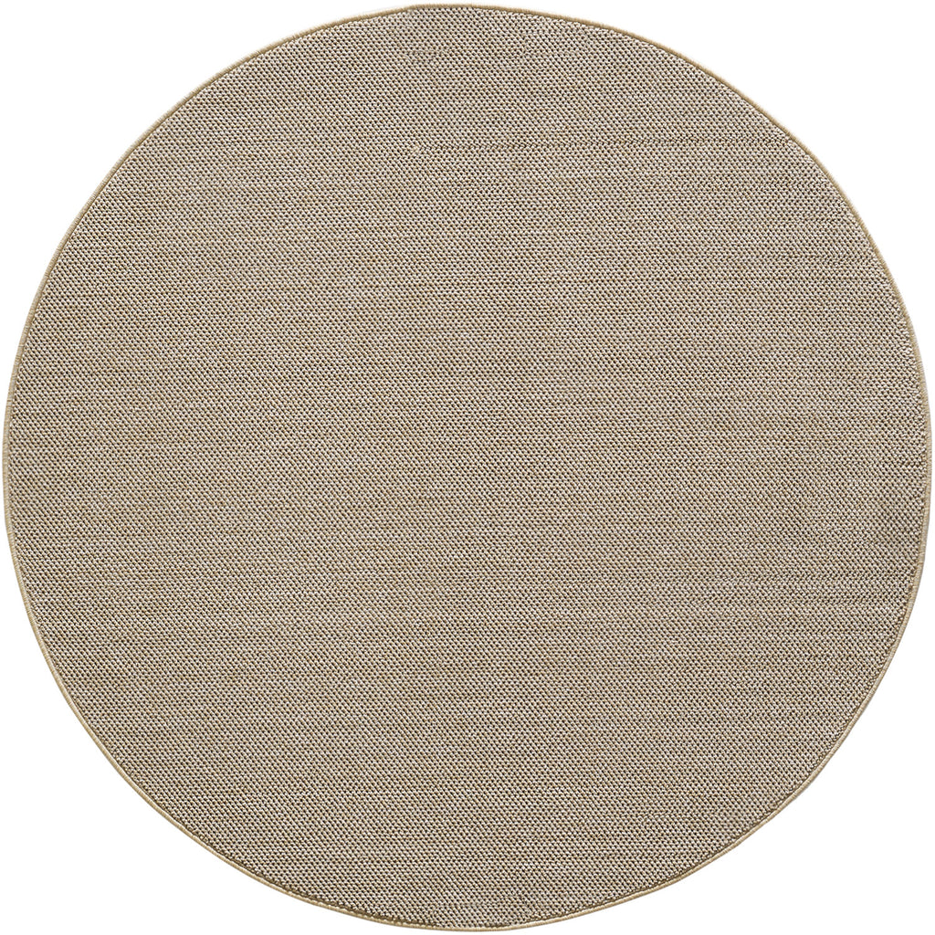 MORELIA - Tapis moderne rond aspect laine bouclée - MOR4300BEI