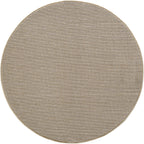 MORELIA - Tapis moderne rond aspect laine bouclée - MOR4300BEI
