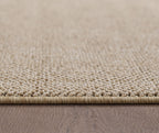 MORELIA - Tapis moderne rond aspect laine bouclée - MOR4300BEI