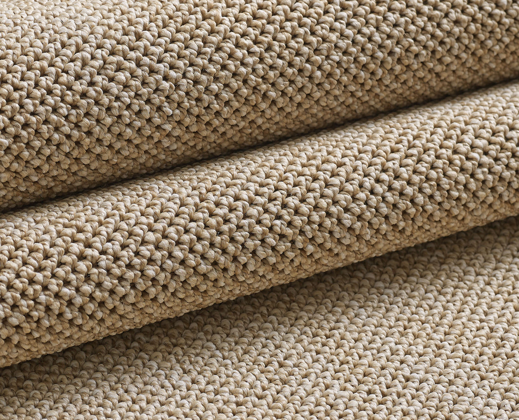 MORELIA - Tapis moderne rond aspect laine bouclée - MOR4300BEI